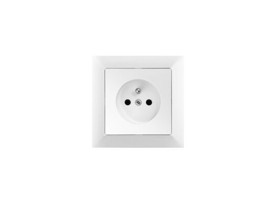 Gniazdo pojedyncze Medium białe 2x2P