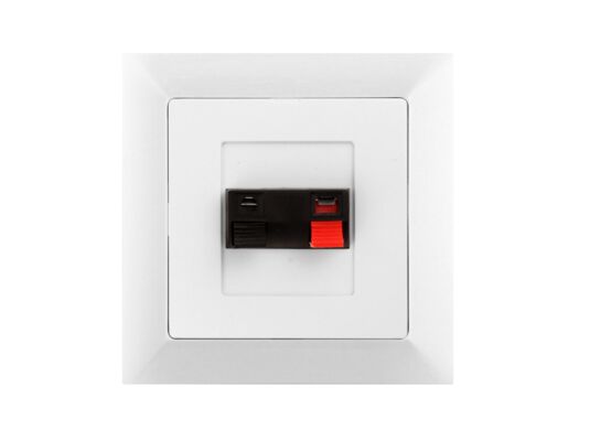 Gniazdo głośnikowe Medium białe