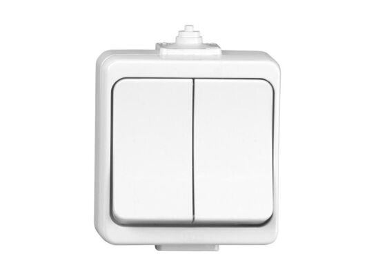 Łącznik świecznikowy Hera biały natynkowy IP44