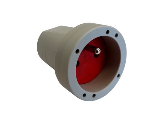 Gniazdko przenośne szare PCV