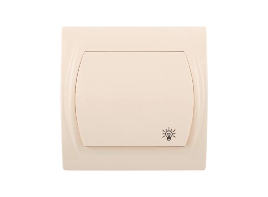 Łącznik zwierny światło Logo, kremowy