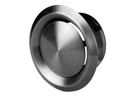 Anemostat metalowy nierdzewny Ø100 