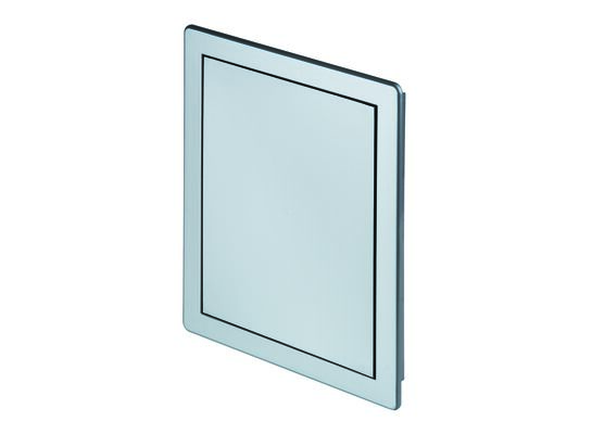 Drzwiczki rewizyjne plastikowe 15x20 satyna srebrna