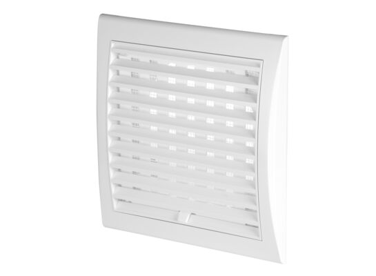 Osłona wentylacyjna 14x14 TUŻS Ø125 biała