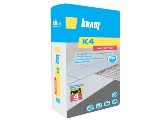 Klej elastyczny do płytek K4 Flex C2TES1 20 kg Knauf