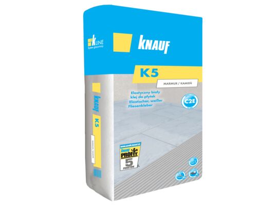 Klej elastyczny biały do płytek K5 do marmuru i granitu 25 kg