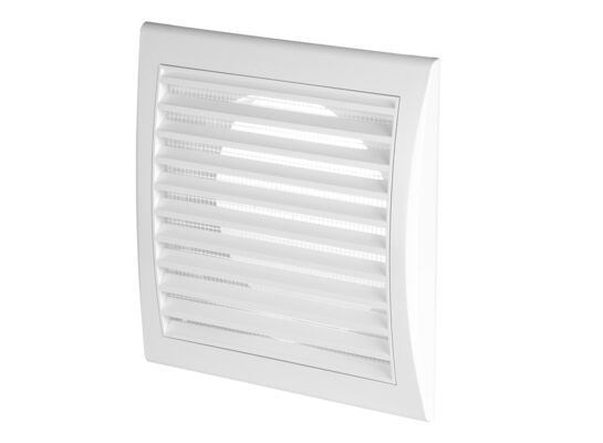Osłona wentylacyjna 14x14 TUS Ø125 biała