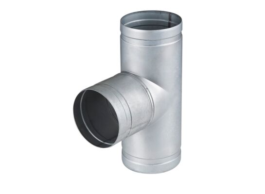 Trójnik metalowy 90' ocynk Ø90