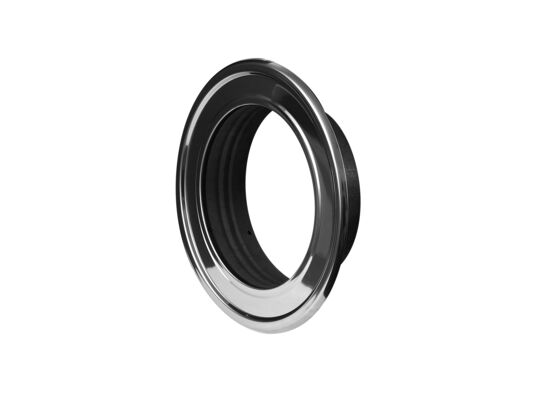 Kołnierz przyścienny metalowy biały Ø120