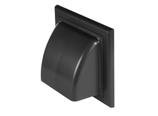 Osłona wywiewna kanału okrągłego Ø125 grafit