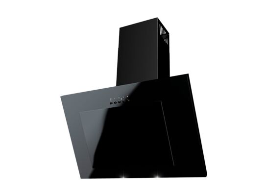 Okap kominowy wertykalny, czarny 60 cm CUBA