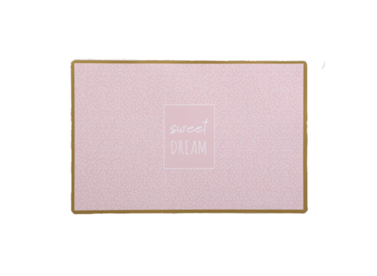 Mata stołowa More Love różowa 43 x 28 cm