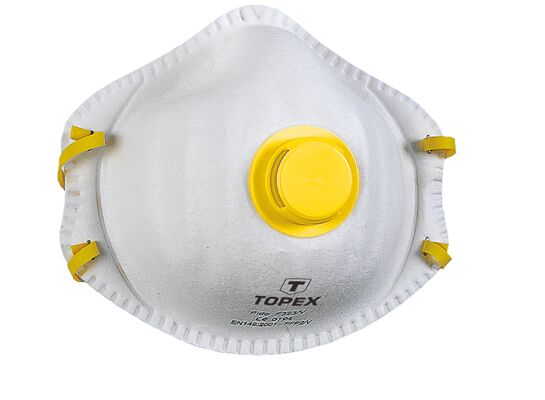 Półmaska przeciwpyłowa z 1 zaworkiem FFP2 2 sztuki TOPEX