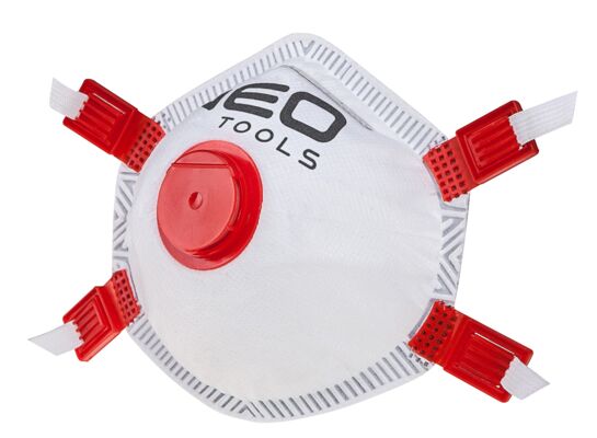 Półmaska przeciwpyłowa FFP3 z zaworem silikonowe uszczelnienie wewnątrz 3 sztuki NEO
