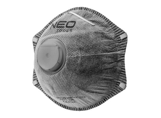 Półmaska przeciwpyłowa z aktywnym węglem FFP2 z zaworem 3 sztuki NEO