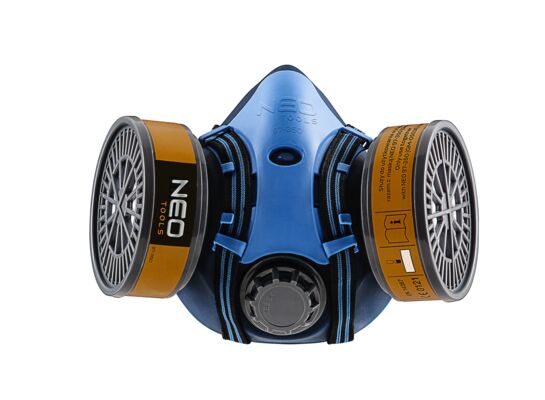 Półmaska silikonowa z miejscem na dwa pochłaniacze (bez pochłaniaczy) NEO