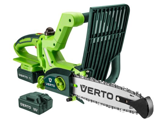 Pilarka łańcuchowa akumulatorowa VES, 2 x 18V, Li-Ion/1.3Ah, prowadnica 12" VERTO