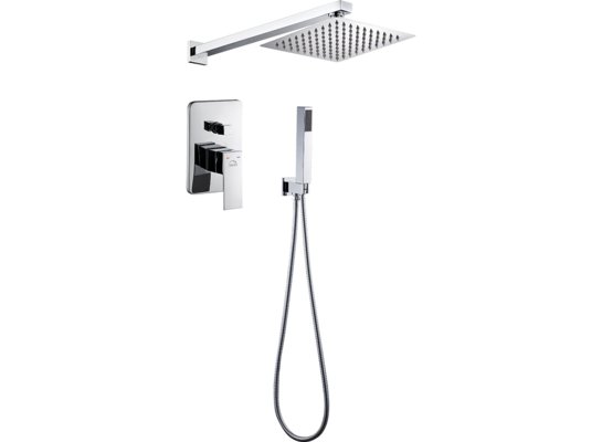 Komplet natryskowy z baterią podtynkową KVADRATO