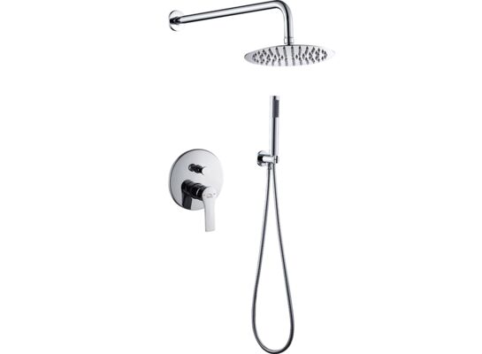 Komplet natryskowy z baterią podtynkową RAILA