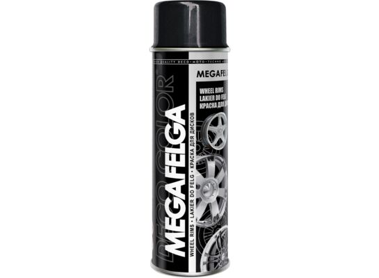 Lakier do felg Megafelga czarny połysk 0,5 l DECO COLOR