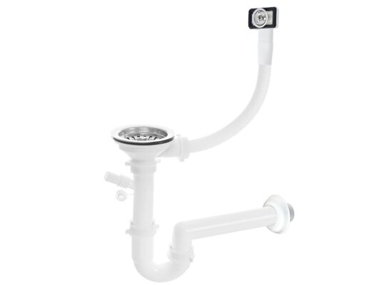 Syfon 3,5" z przelewem 1-komorowy