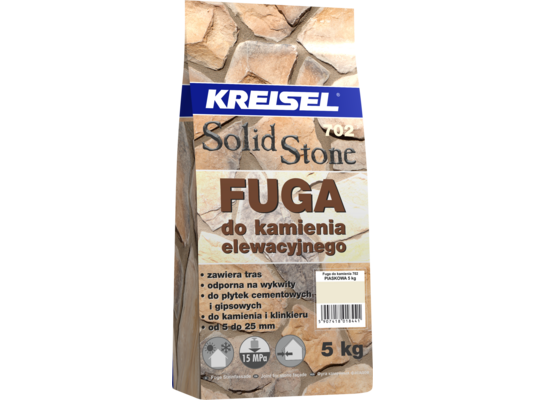 Fuga do kamienia elewacyjnego Solid Stone 702 5 kg piaskowa KREISEL