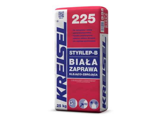Zaprawa klejąco-zbrojąca Styrlep-B 225 25 kg biała KREISEL