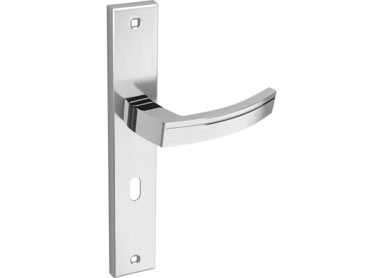 Klamka uniwersalna PARVA satyna/chrom