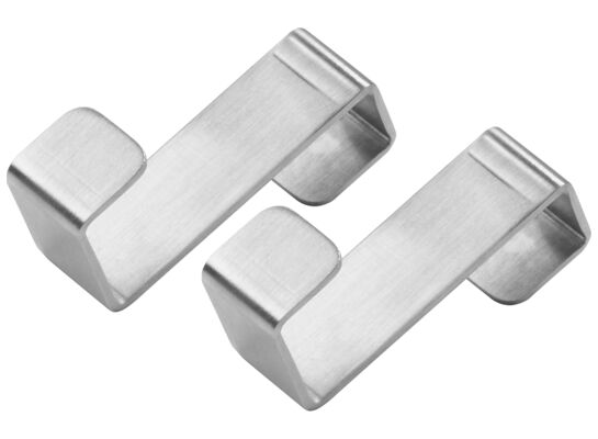 Wieszak na drzwi szafki Wieszaki pojedyncze do kuchni polerowana stal , wysokość: 4,7 cm