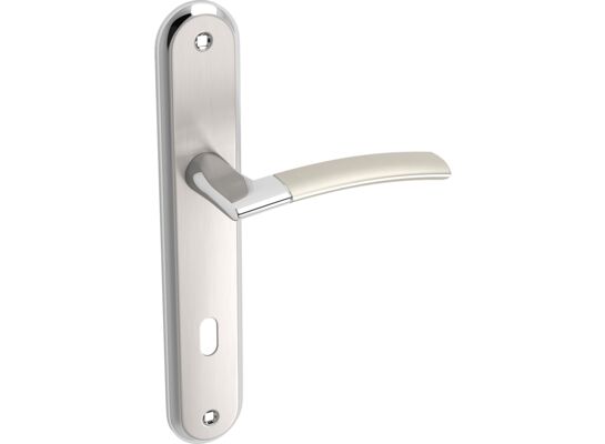 Klamka uniwersalna LUXOR satyna/chrom