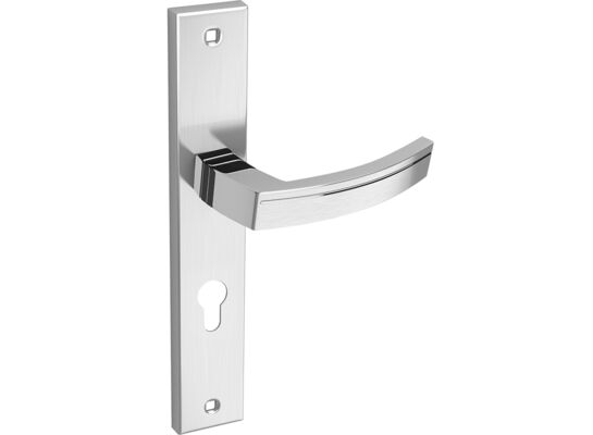 Klamka uniwersalna PARVA satyna/chrom