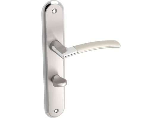 Klamka uniwersalna LUXOR satyna/chrom