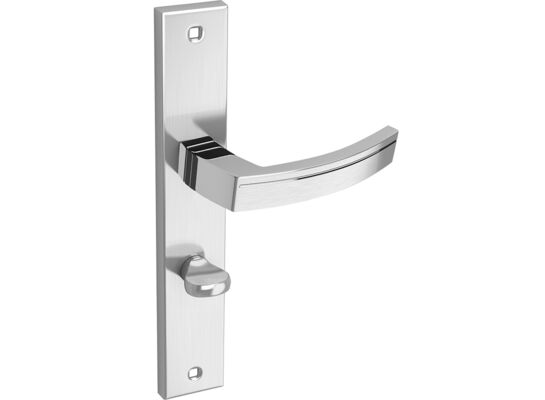 Klamka uniwersalna PARVA satyna/chrom