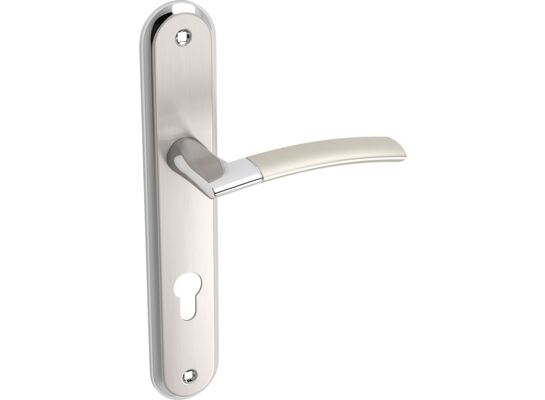 Klamka uniwersalna LUXOR satyna/chrom