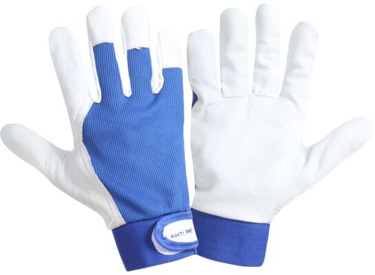 Rękawice ochronne ze skóry owczej LAHTI PRO niebieskie 9