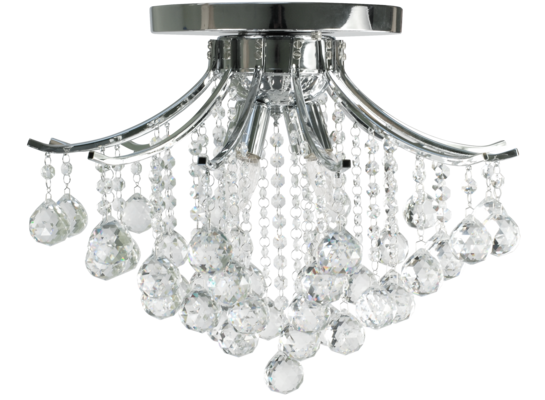 Lampa sufitowa kryształowa 5191/4 8C chrom Elem