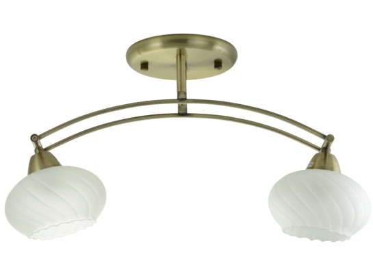 Lampa sufitowa 6025/2 21QG mosiądz Elem