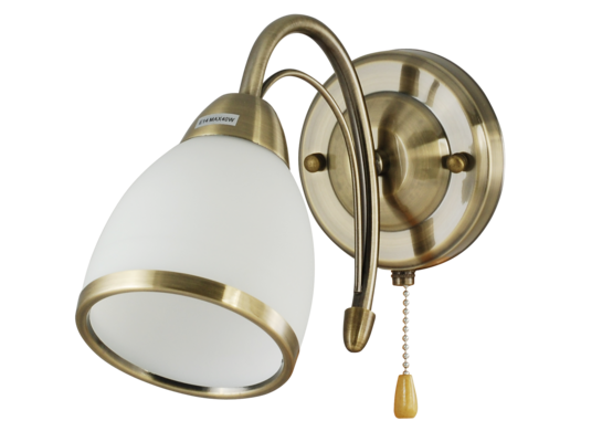Lampa kinkiet 6218/1 21QG mosiądz Elem