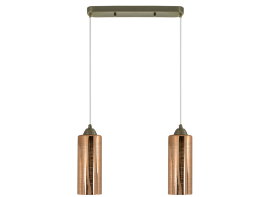 Lampa wisząca 6754/2 21QG mosiądz Elem