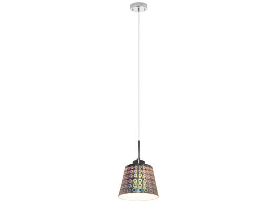 Lampa wisząca 6764/1B 8C chrom Elem