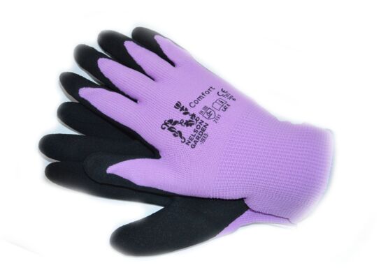 Rękawice ogrodowe Comfort fioletowe rozmiar 9