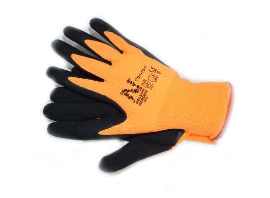 Rękawice ogrodowe Comfort pomarańczowe rozmiar 11