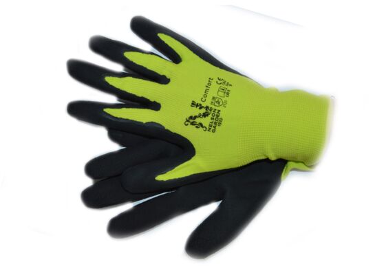 Rękawice ogrodowe Comfort limonkowe rozmiar 9