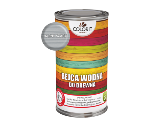 Bejca wodna do drewna Jasny szary 0,5 l Colorit Drewno