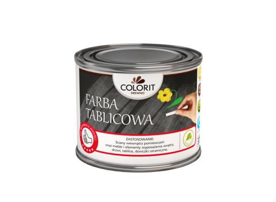 Farba tablicowa Czarna 0,5 l Colorit Drewno