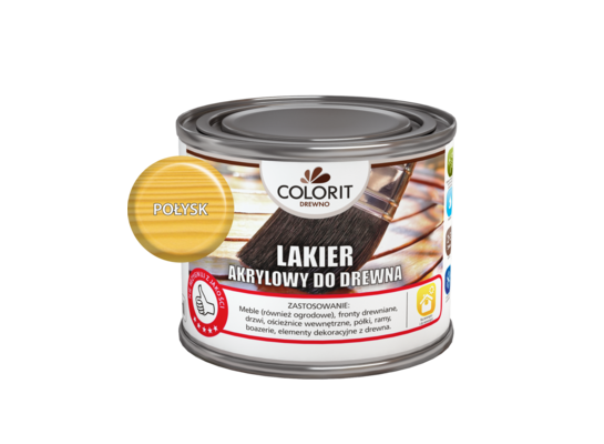 Lakier akrylowy do drewna Połysk 0,375 l Colorit Drewno