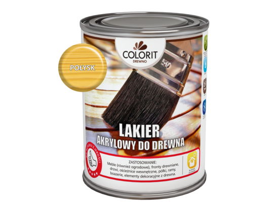 Lakier akrylowy do drewna Połysk 0,75 l Colorit Drewno