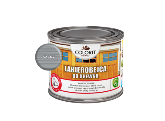 Lakierobejca do drewna Szary 0,375 l Colorit Drewno