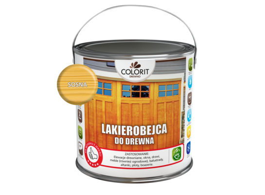 Lakierobejca do drewna Sosna 2,5 l Colorit Drewno