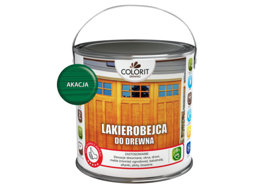 Lakierobejca do drewna Akacja 2,5 l Colorit Drewno